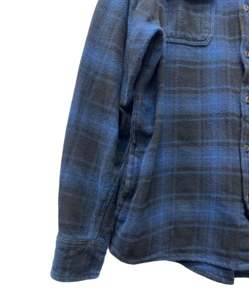 orvis（オービス）ORVIS (オービス) 長袖シャツ ブルー×ブラック サイズ:Ｌの古着・服飾アイテム
