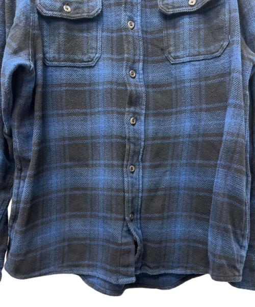 orvis（オービス）ORVIS (オービス) 長袖シャツ ブルー×ブラック サイズ:Ｌの古着・服飾アイテム