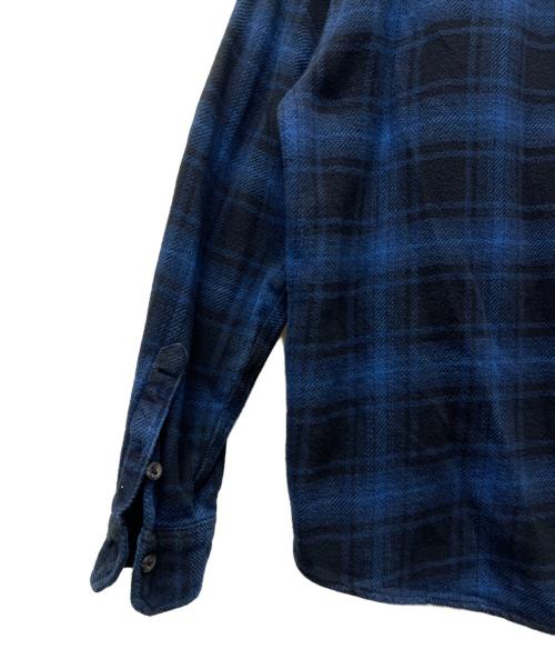 orvis（オービス）ORVIS (オービス) 長袖シャツ ブルー×ブラック サイズ:Ｌの古着・服飾アイテム