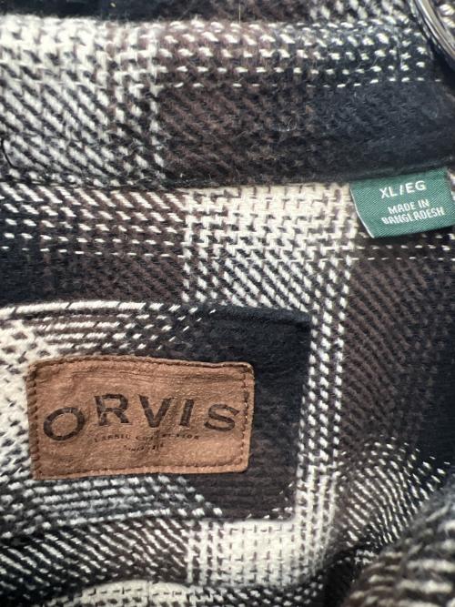 orvis（オービス）orvis (オービス) ヘビーフランネルシャツ ダークブラウン サイズ:ＸＬの古着・服飾アイテム