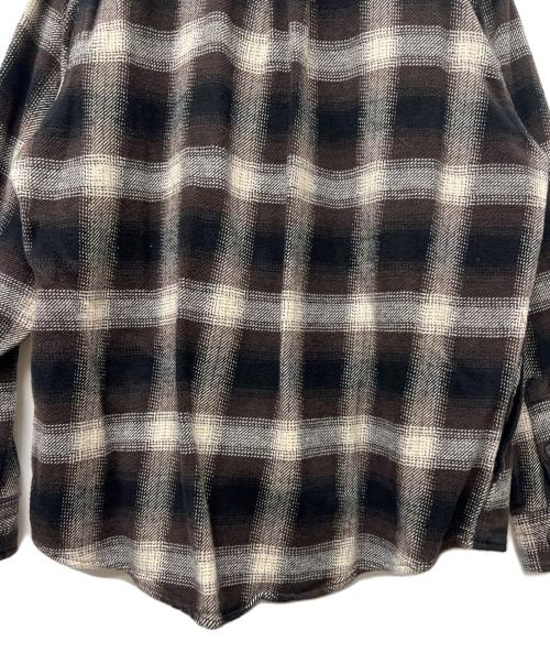 orvis（オービス）orvis (オービス) ヘビーフランネルシャツ ダークブラウン サイズ:ＸＬの古着・服飾アイテム