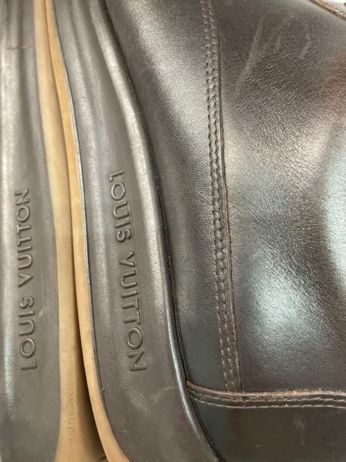 LOUIS VUITTON（ルイ ヴィトン）LOUIS VUITTON (ルイ ヴィトン) レザーシューズ ブラウン サイズ:7 1/2の古着・服飾アイテム