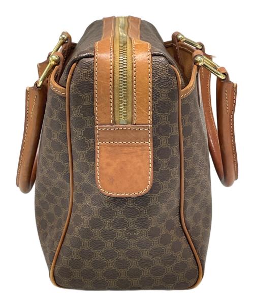 CELINE（セリーヌ）CELINE (セリーヌ) マカダムハンドバッグ ブラウンの古着・服飾アイテム