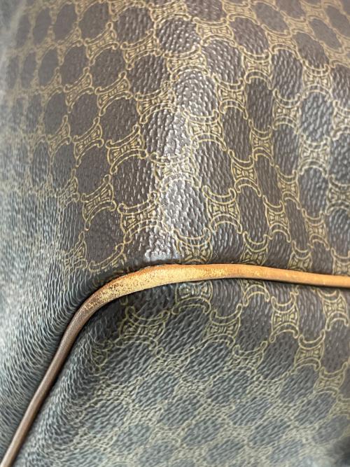 CELINE（セリーヌ）CELINE (セリーヌ) マカダムハンドバッグ ブラウンの古着・服飾アイテム