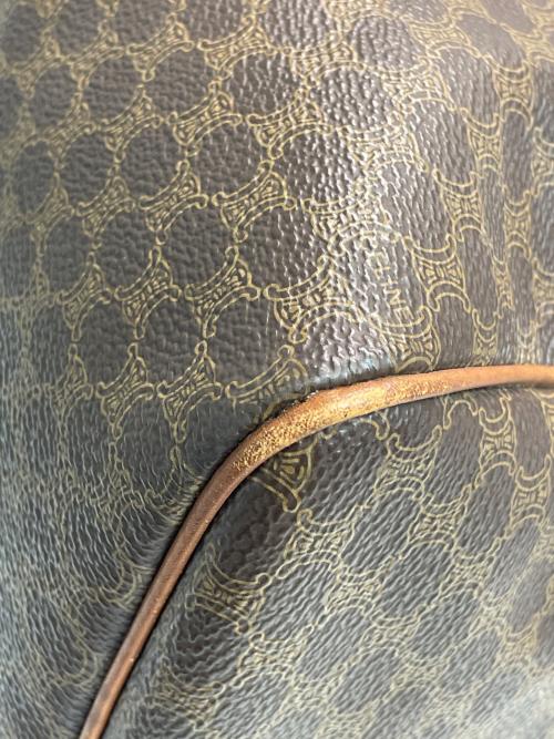 CELINE（セリーヌ）CELINE (セリーヌ) マカダムハンドバッグ ブラウンの古着・服飾アイテム