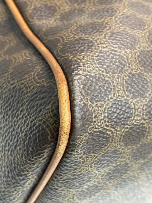 CELINE（セリーヌ）CELINE (セリーヌ) マカダムハンドバッグ ブラウンの古着・服飾アイテム