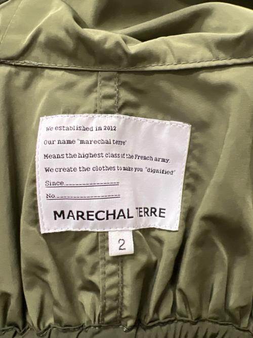 MARECHAL TERRE（マルシャルテル）MARECHAL TERRE (マルシャルテル) Back gather coat カーキ サイズ:Ｌの古着・服飾アイテム