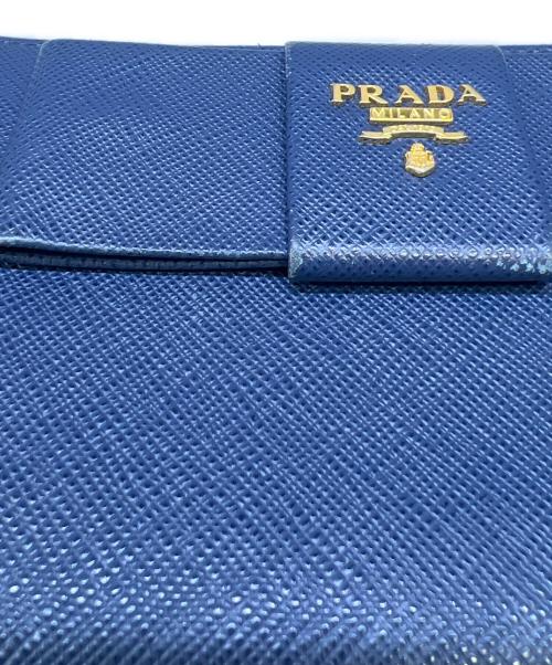 PRADA（プラダ）PRADA (プラダ) 長財布 ネイビーの古着・服飾アイテム