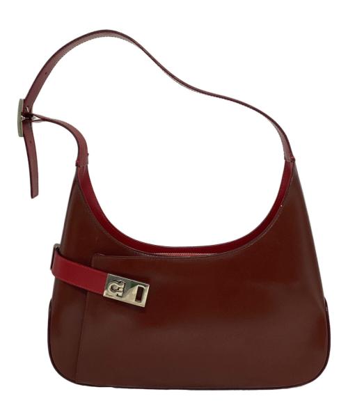 Salvatore Ferragamo（サルヴァトーレ フェラガモ）Salvatore Ferragamo (サルヴァトーレ フェラガモ) セミショルダーバッグ レッドの古着・服飾アイテム