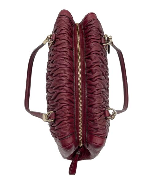 COACH（コーチ）COACH (コーチ) マディソンギャザード レッドの古着・服飾アイテム
