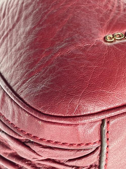 COACH（コーチ）COACH (コーチ) マディソンギャザード レッドの古着・服飾アイテム