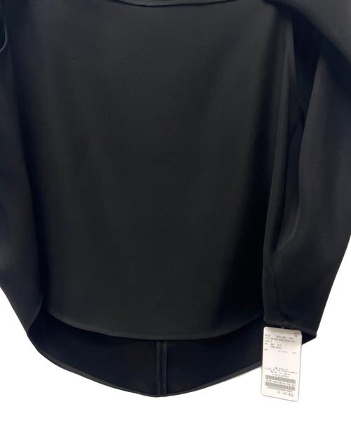 Noble（ノーブル）Noble (ノーブル) ケープニュアンスブラウス ブラック サイズ:FREEの古着・服飾アイテム