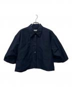IENAイエナ）の古着「FABRICA クロップドシャツ」｜ネイビー