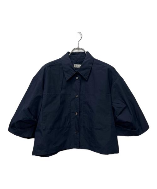 IENA（イエナ）IENA (イエナ) FABRICA クロップドシャツ ネイビー サイズ:FREEの古着・服飾アイテム