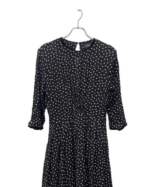 SINME（シンメ）SINME (シンメ) ドットマキシワンピース ブラック×ホワイト サイズ:Mの古着・服飾アイテム