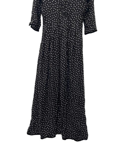 SINME（シンメ）SINME (シンメ) ドットマキシワンピース ブラック×ホワイト サイズ:Mの古着・服飾アイテム