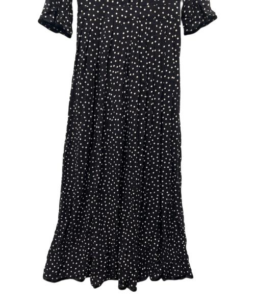 SINME（シンメ）SINME (シンメ) ドットマキシワンピース ブラック×ホワイト サイズ:Mの古着・服飾アイテム