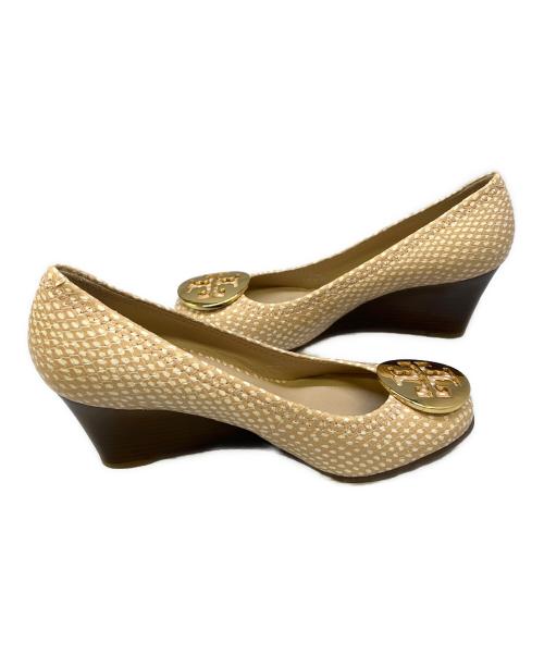 TORY BURCH（トリーバーチ）TORY BURCH (トリーバーチ) ウェッジソールパンプス ベージュ サイズ:5Mの古着・服飾アイテム