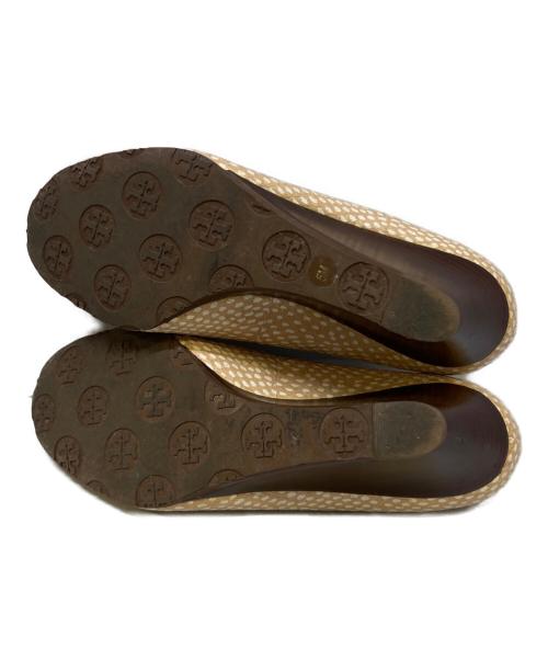 TORY BURCH（トリーバーチ）TORY BURCH (トリーバーチ) ウェッジソールパンプス ベージュ サイズ:5Mの古着・服飾アイテム