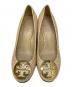 TORY BURCH (トリーバーチ) ウェッジソールパンプス ベージュ サイズ:5M：6000円