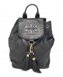 TORY BURCH（トリーバーチ）の古着「レザータッセルリュック」｜ブラック