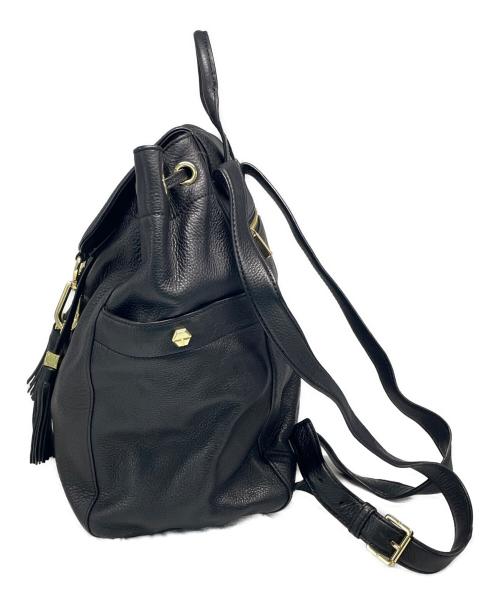 TORY BURCH（トリーバーチ）TORY BURCH (トリーバーチ) レザータッセルリュック ブラックの古着・服飾アイテム