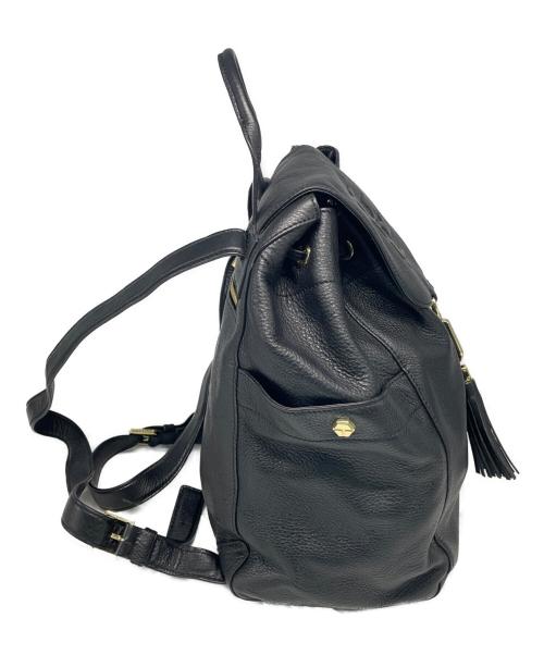 TORY BURCH（トリーバーチ）TORY BURCH (トリーバーチ) レザータッセルリュック ブラックの古着・服飾アイテム
