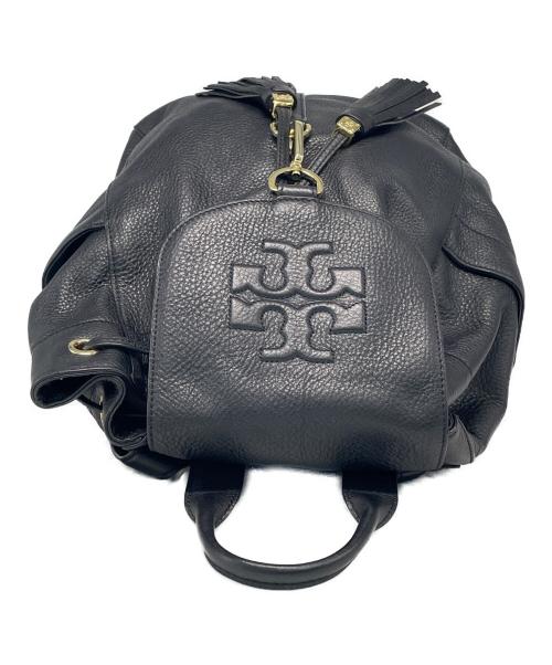 TORY BURCH（トリーバーチ）TORY BURCH (トリーバーチ) レザータッセルリュック ブラックの古着・服飾アイテム