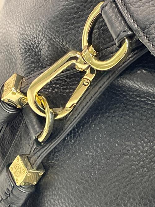TORY BURCH（トリーバーチ）TORY BURCH (トリーバーチ) レザータッセルリュック ブラックの古着・服飾アイテム