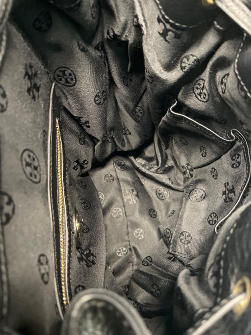 TORY BURCH（トリーバーチ）TORY BURCH (トリーバーチ) レザータッセルリュック ブラックの古着・服飾アイテム