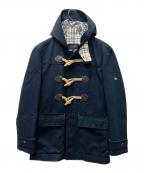 BURBERRY BLACK LABELバーバリーブラックレーベル）の古着「ショートダッフルコート」｜ネイビー