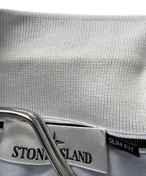 STONE ISLAND（ストーンアイランド）STONE ISLAND (ストーンアイランド) ポロシャツ スカイブルー サイズ:Mの古着・服飾アイテム
