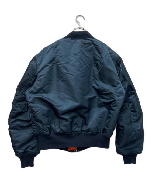 ALPHA（アルファ）ALPHA (アルファ) リバーシブルMA-1ジャケット ネイビー×オレンジ サイズ:Ｌの古着・服飾アイテム