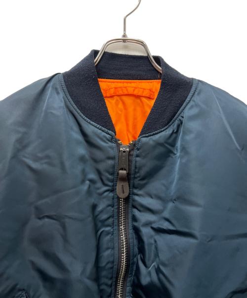 ALPHA（アルファ）ALPHA (アルファ) リバーシブルMA-1ジャケット ネイビー×オレンジ サイズ:Ｌの古着・服飾アイテム