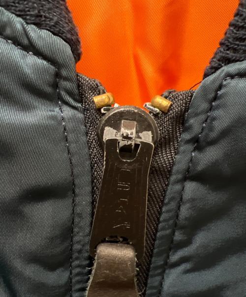 ALPHA（アルファ）ALPHA (アルファ) リバーシブルMA-1ジャケット ネイビー×オレンジ サイズ:Ｌの古着・服飾アイテム