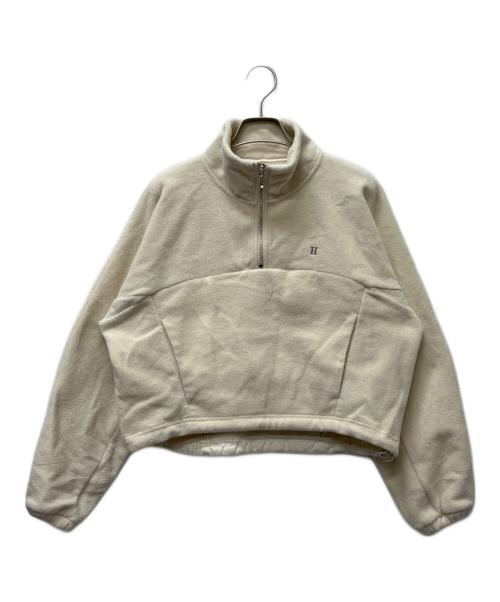 HER LIP TO（ハーリップトゥ）HER LIP TO (ハーリップトゥ) Flight Mode Half Zip Fleece Pullover アイボリー サイズ:FREEの古着・服飾アイテム
