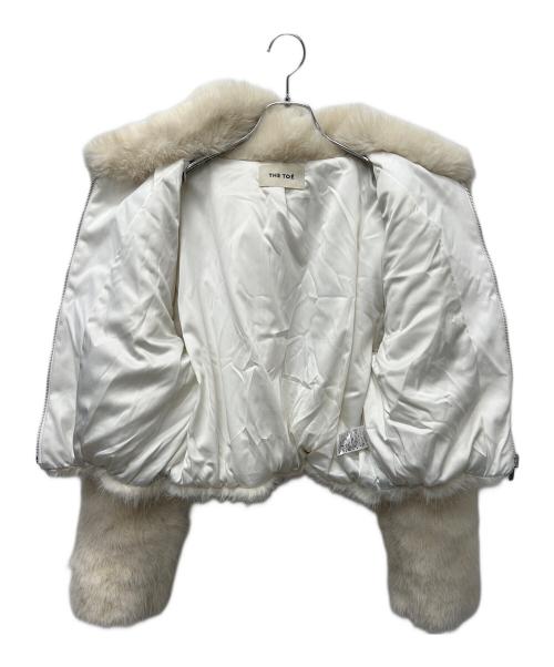 THE TOE（ザ・トゥー）THE TOE (ザ・トゥー) SOMERSET FUR COAT アイボリー サイズ:Mの古着・服飾アイテム