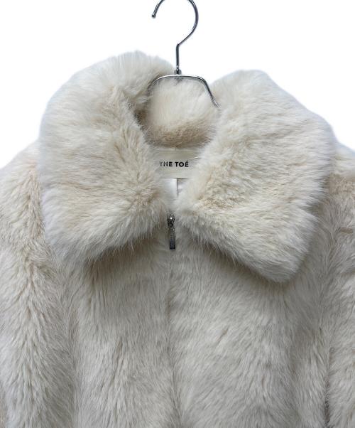 THE TOE（ザ・トゥー）THE TOE (ザ・トゥー) SOMERSET FUR COAT アイボリー サイズ:Mの古着・服飾アイテム