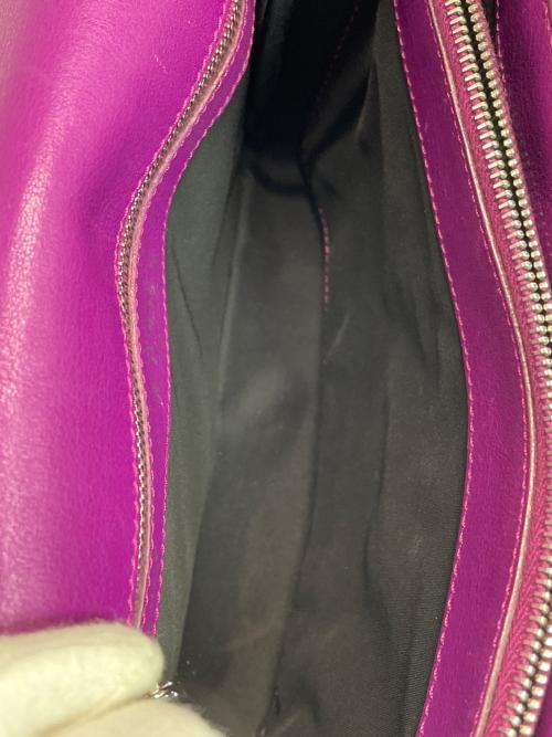 TOD'S（トッズ）TOD'S (トッズ) チェーンショルダーバッグ パープルの古着・服飾アイテム