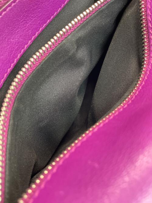 TOD'S（トッズ）TOD'S (トッズ) チェーンショルダーバッグ パープルの古着・服飾アイテム