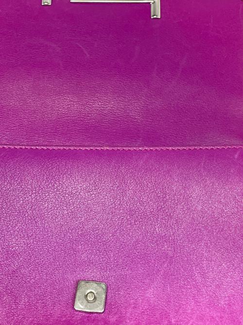 TOD'S（トッズ）TOD'S (トッズ) チェーンショルダーバッグ パープルの古着・服飾アイテム