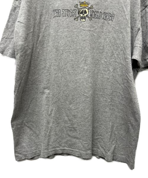 stussy（ステューシー）stussy (ステューシー) 半袖カットソー グレー サイズ:ＸＬの古着・服飾アイテム