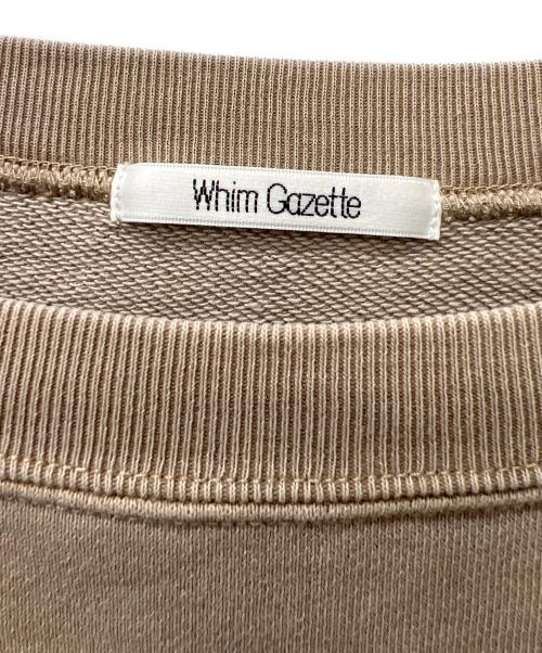 Whim Gazette（ウィムガゼット）Whim Gazette (ウィムガゼット) ピグメントロゴウラケプルオーバー ブラウン サイズ:FREEの古着・服飾アイテム