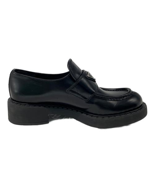 PRADA（プラダ）PRADA (プラダ) ローファー ブラック サイズ:SIZE 36.5の古着・服飾アイテム