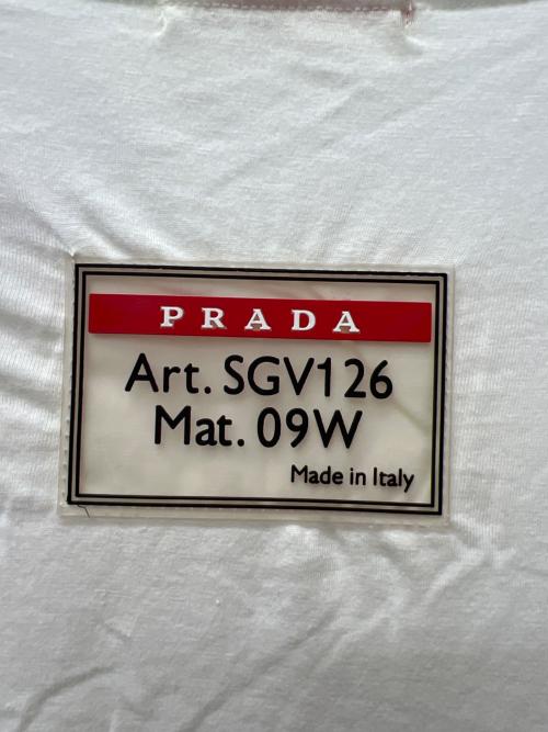 PRADA（プラダ）PRADA (プラダ) 半袖カットソー ホワイト サイズ:不明の古着・服飾アイテム