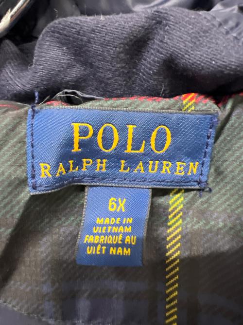 POLO RALPH LAUREN（ポロ・ラルフローレン）POLO RALPH LAUREN (ポロ・ラルフローレン) ダウンジャケット グリーン×ネイビー サイズ:１２０の古着・服飾アイテム