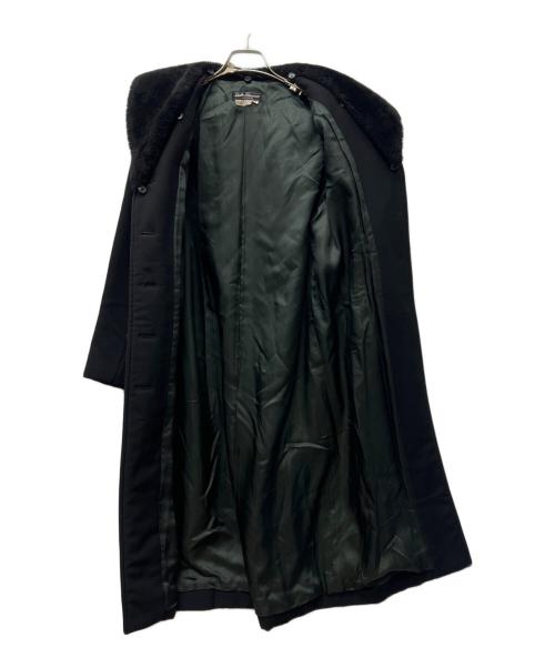 Salvatore Ferragamo（サルヴァトーレ フェラガモ）Salvatore Ferragamo (サルヴァトーレ フェラガモ) ファー襟コート ブラック サイズ:40の古着・服飾アイテム