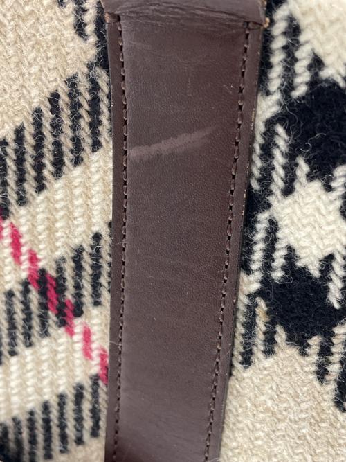 BURBERRY（バーバリー）BURBERRY (バーバリー) バッグ ベージュ×ブラウンの古着・服飾アイテム