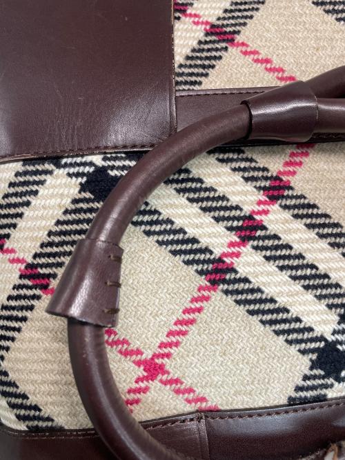 BURBERRY（バーバリー）BURBERRY (バーバリー) バッグ ベージュ×ブラウンの古着・服飾アイテム