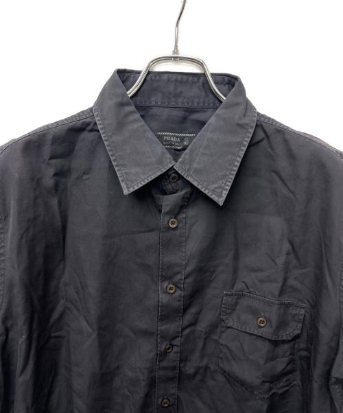 PRADA（プラダ）PRADA (プラダ) 半袖シャツ ブラック サイズ:４２の古着・服飾アイテム